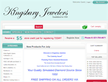 Tablet Screenshot of kingsburyjewelers.com